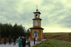 Часовня в честь великомученика Георгия Победоносца, деревня Хирле-Сир Лапсарского сельского поселения 